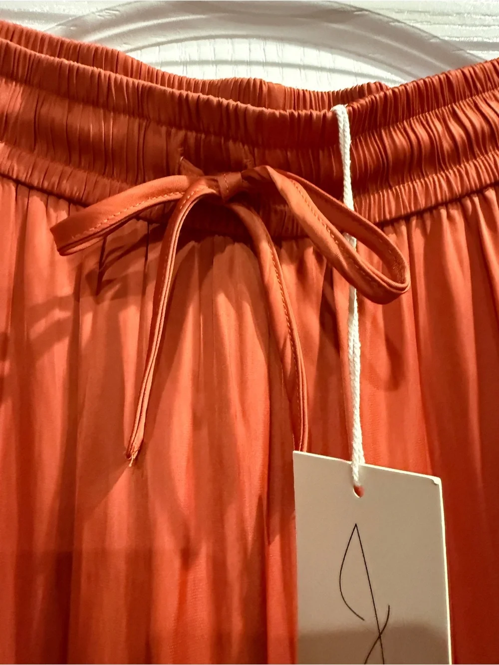 Joie Coral Tiered Maxi Skirt with Elastic Waist